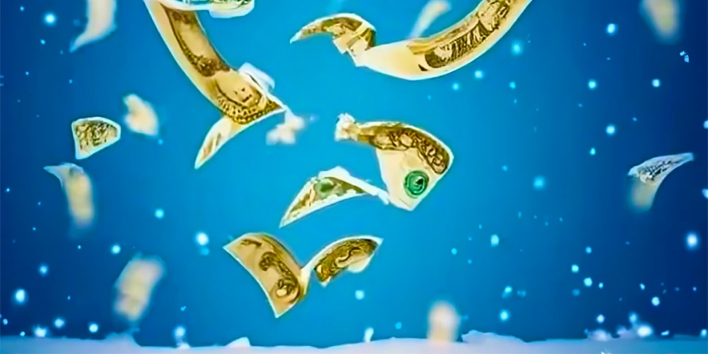 Grant money falling like snow (a very, very AI-generated image, by craiyon.com)